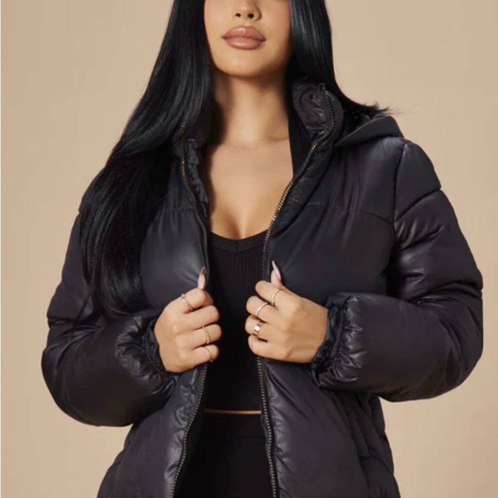 Fashion Nova Black Puffer Jacket